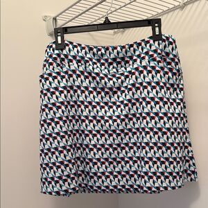 Geometric Patterned Golf Skirt